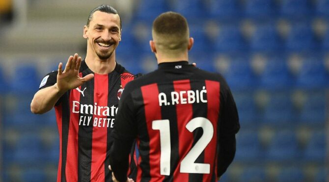 Milan 3 atıp kazandı, Ibrahimovic kırmızı kart gördü