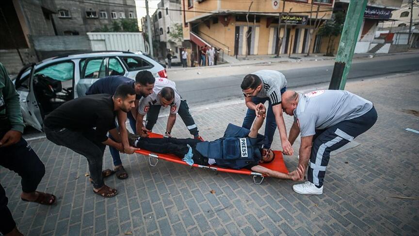 Anadolu Ajansı ekibi Gazze'de yaralandı