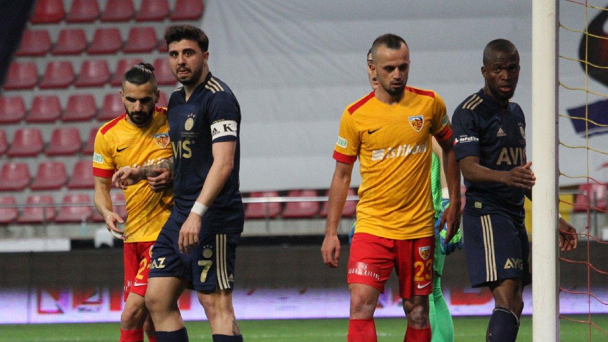 Kayserispor ligde kaldı, Fenerbahçe galibiyetle bitirdi: 1-2