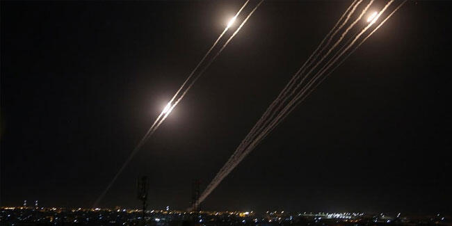 İsrail saldırılarına karşılık Gazze'den Tel Aviv ve çevresine roket atıldı