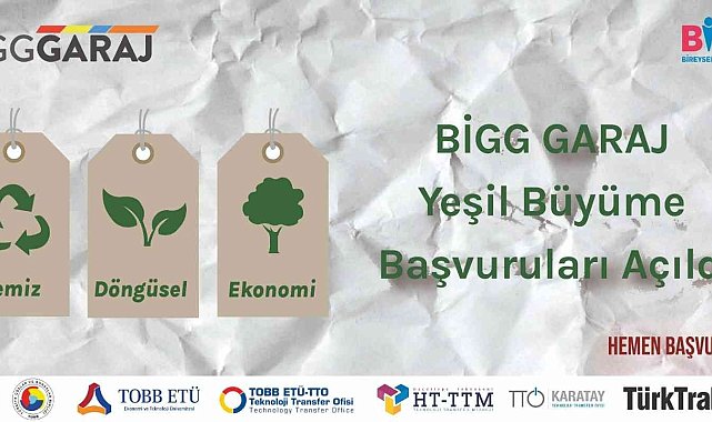 'BİGG GARAJ' yeşil büyüme programı için başvurular başladı
