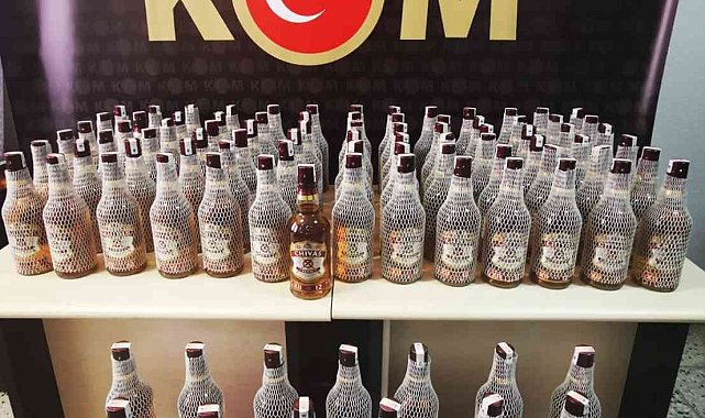 Bilecik'te 100 şişe sahte bandrollü alkol ele geçirildi