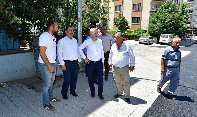 Çınar, yol yenileme çalışmasını inceledi