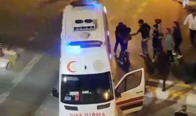 Hızlı gidiyor diye ambulans şoförüne küfretti, ortalık karıştı