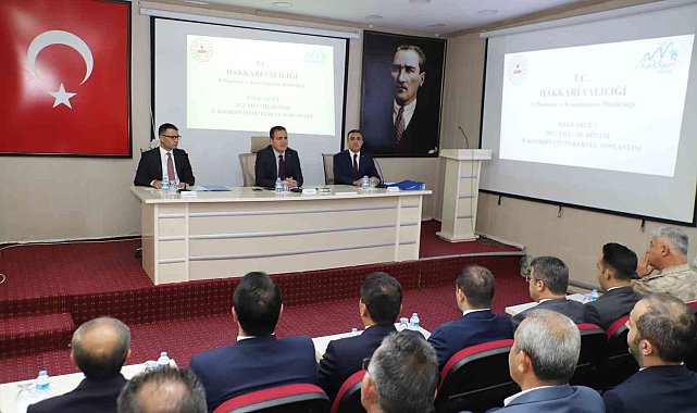 Hakkari'de 'İl Koordinasyon Kurulu Toplantısı' yapıldı