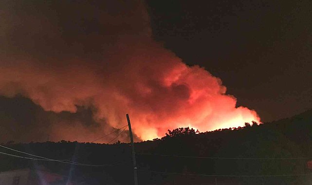 Kütahya'da orman yangınını söndürme çalışmaları devam ediyor
