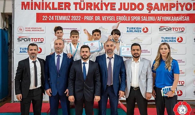 Minik judocular kürsüyü boş bırakmadı
