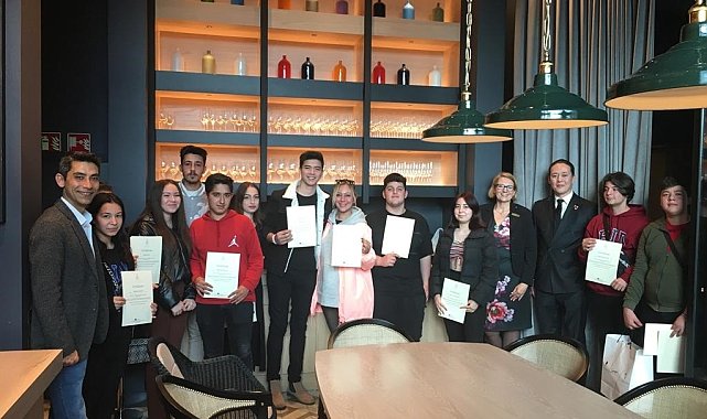 Muğla'da teknik lise öğrencileri, yurt dışında staj uygulamasına katıldı