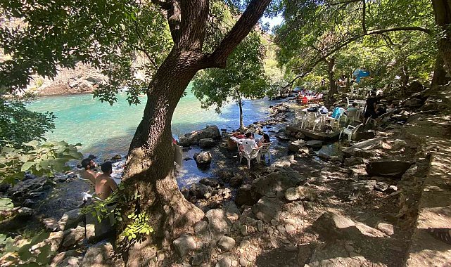 Munzur gözelerine hafta sonu ziyaretçi akını