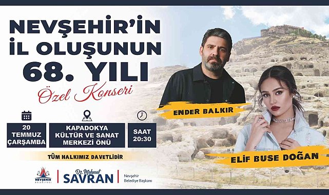 Nevşehir'in il oluşunun 68. yıl dönümü kutlanacak