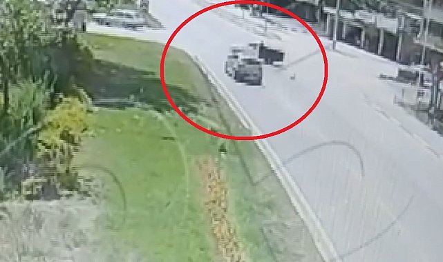 Samsun'da 95 yaşındaki sürücünün öldüğü kaza kamerada