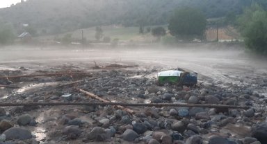 Seben'de taşan dereler binlerce liralık zarara sebep oldu