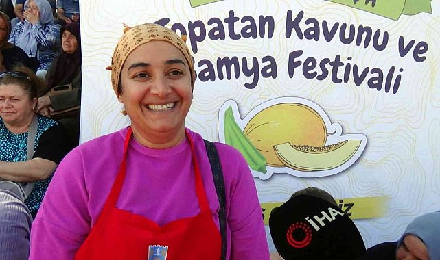 Selimpaşa'da kavun ve bamya festivali renkli görüntülere sahne oldu