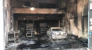 Şemdinli'de korkutan yangın