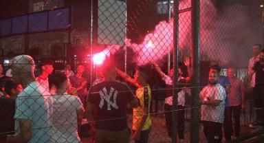 Şişli Kuştepe'de mahalleli ile polisler futbol turnuvası yaptı