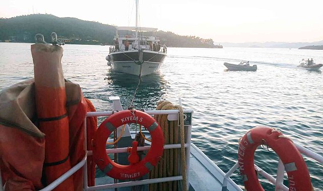Su alan motor yatı KIYEM ekipleri kurtardı