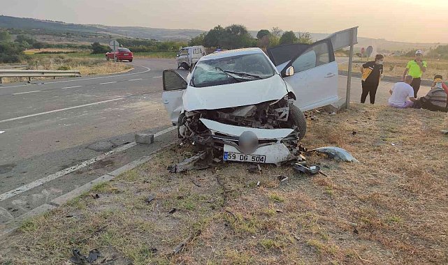 Tekirdağ'da trafik kazası: 5 yaralı