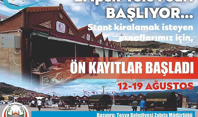 Tosya 2. İpekyolu Fuarı Ağustos ayında düzenlenecek