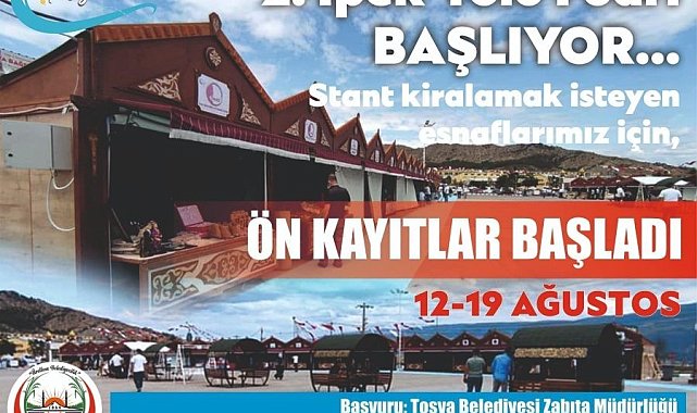 Tosya 2. İpekyolu Fuarı için başvurular alınmaya başlandı