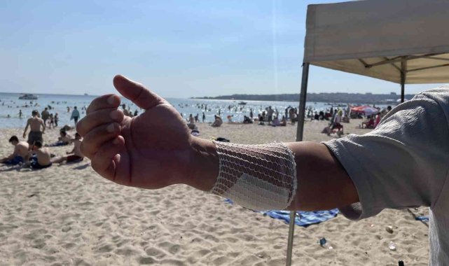 Cankurtarana döner bıçağıyla saldırı