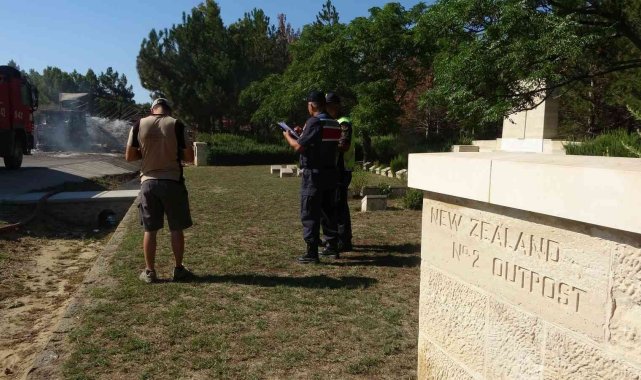 Yeni Zelanda Mezarlığı yanmaktan son anda kurtarıldı