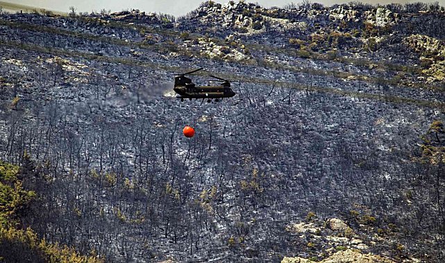 Yunanistan'daki orman yangını kontrol altına alınamıyor