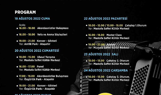 2. İstanbul Uluslararası Akordeon festivali başlıyor