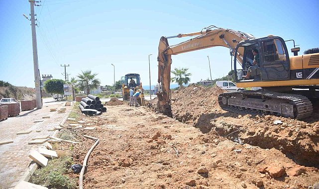 Alanya'da altyapı çalışmaları sürüyor