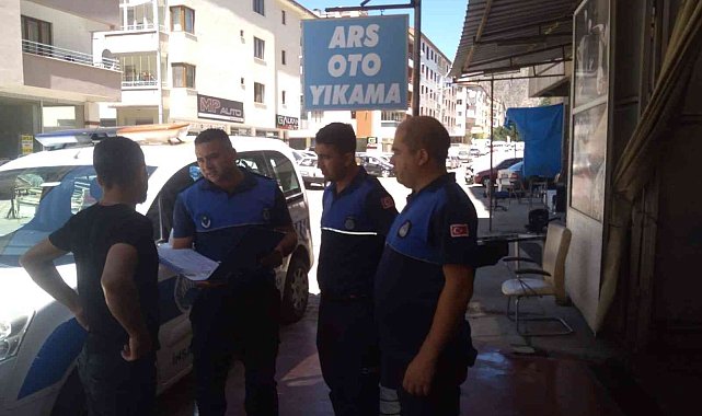 Amasya zabıtasından ruhsat denetimi