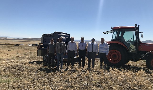 Arguvan'da nohut hasat tarla günü yapıldı