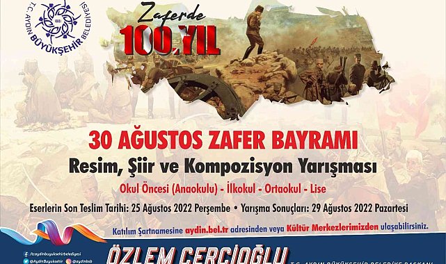 Aydın Büyükşehir Belediyesi '30 Ağustos Zafer Bayramı' temalı yarışma düzenliyor