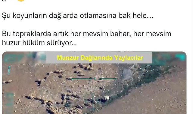Bakan Soylu, Munzur Dağları'nın İHA'larla çekilmiş doğa harikası görüntülerini paylaştı