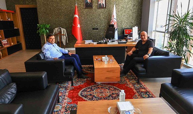 Başkan Çakın, Düzce'ye atanan Albay Murat Kılıç'ı makamında ağırladı