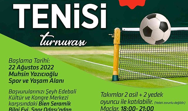 Bilecik Belediyesinden ayak tenisi turnuvası