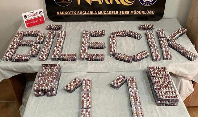 Bilecik'te 3 bin 920 adet sentetik uyuşturucu madde ele geçirildi