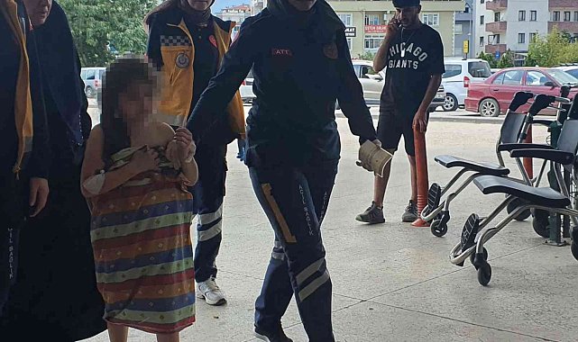 Bursa'da bahçede yakılan ateşin üzerine düşen çocuk yaralandı