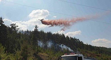 Bursa'da orman yangını için müthiş seferberlik...Yangın kontrol altında