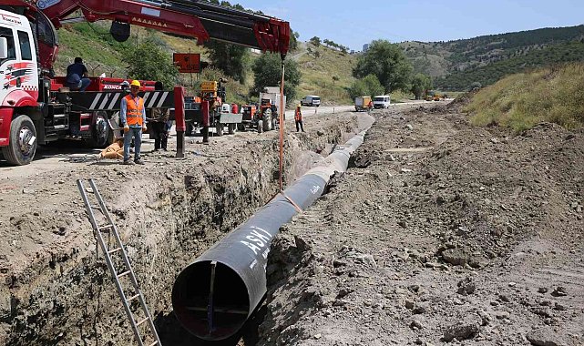 Büyük projede sona yaklaşıldı: "Mamak-Gölbaşı arası içme suyu hattı" projesinin 19 kilometresi tamamlandı