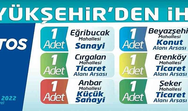 Büyükşehir'den İhale