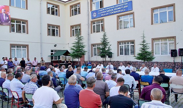 ÇAKÜ Rektörü Çiftçi, Eldivan'da vatandaşlarla buluştu