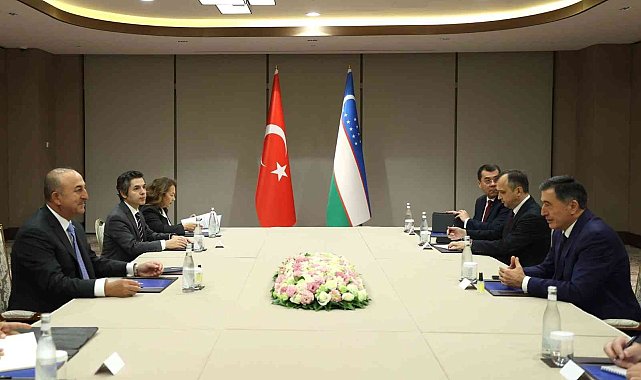 Çavuşoğlu, Özbekistanlı mevkidaşı Norov ile görüştü