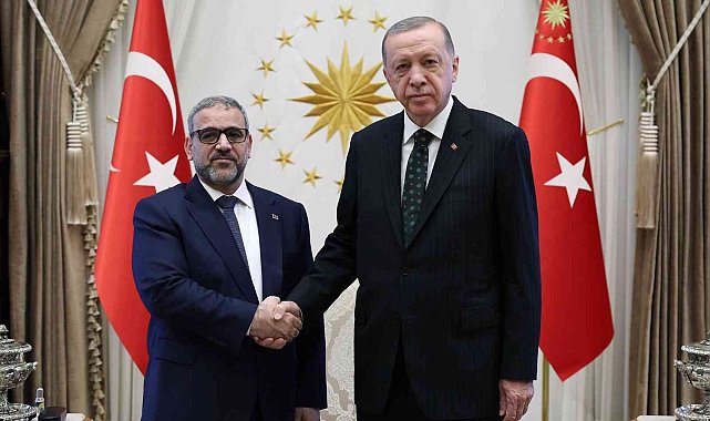 Cumhurbaşkanı Erdoğan, Libya Yüksek Devlet Konseyi Başkanı el-Mişri'yi kabul etti