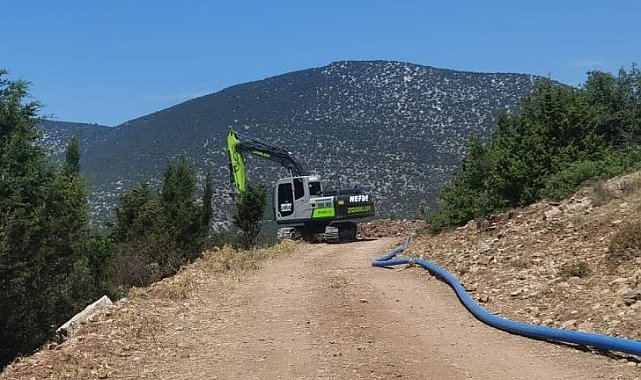 Doğankaya Mahallesinde içme suyu terfi hattı çalışması tamamlandı