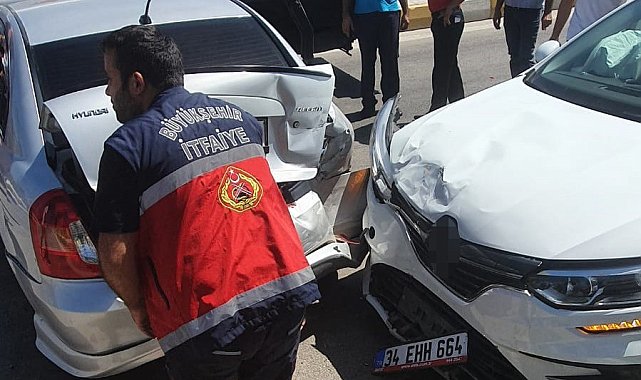 Edremit'te zincirleme kaza