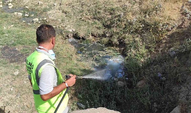 Elazığ'da ilaçlama çalışmaları sürüyor