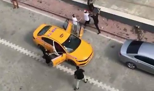 Esenyurt'ta sopalı, taşlı taksimetre kavgası
