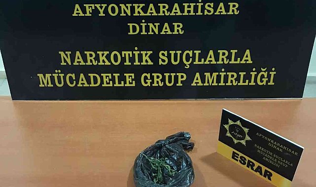 Esrarla yakalanan şahıs gözaltına alındı