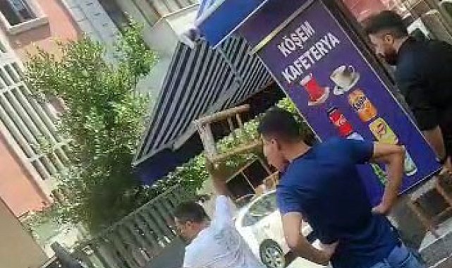 Fatihte yol verme kavgası, tabure ve sopalarla saldırdılar