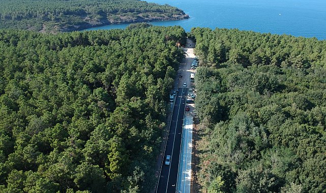 Hamsilos yolunda asfalt çalışması