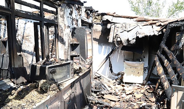 Hayrabolu'da ev yangını